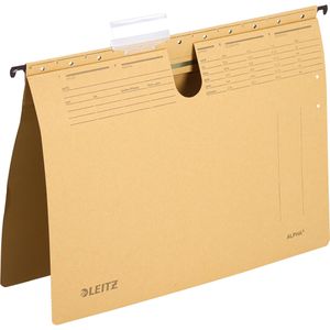 Leitz Hängehefter 1994-00-00, Alpha, A4, Amtsheftung, braun, Karton, 25 Stück