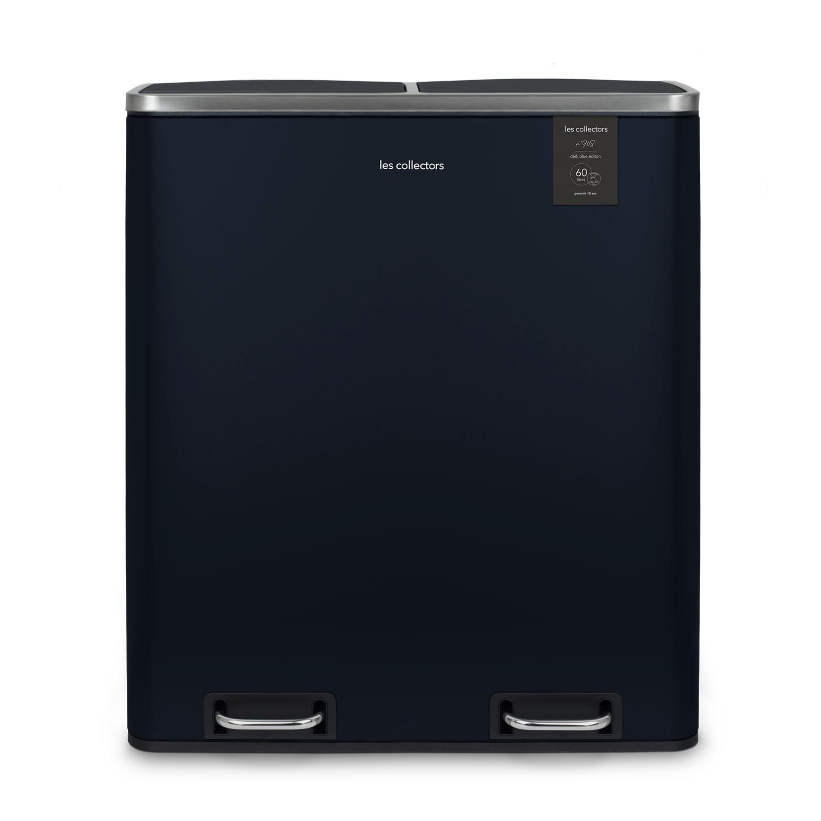 Les Collectors N°908 Mülleimer, Mülleimer, 2 Körbe, 30 l, Schwarz (30 l, Dunkelblau)