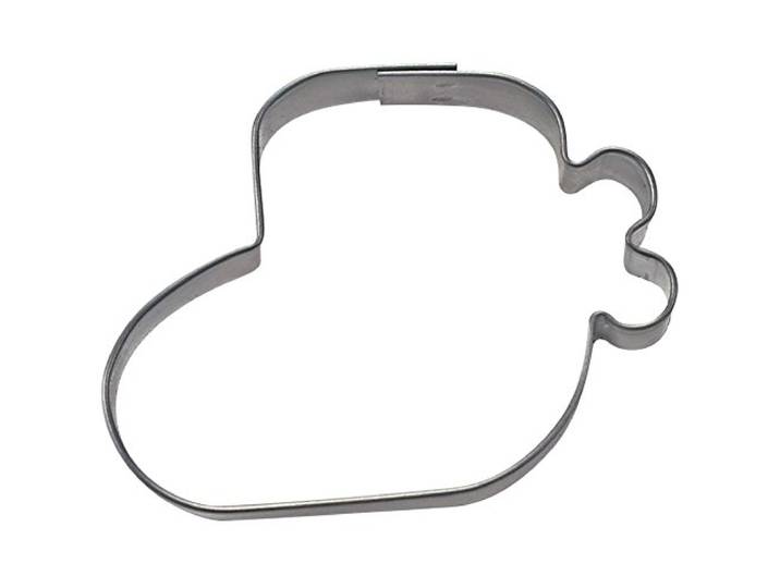 Staedter Uitsteekvorm in de vorm van een babyschoen, zilver, 7 cm