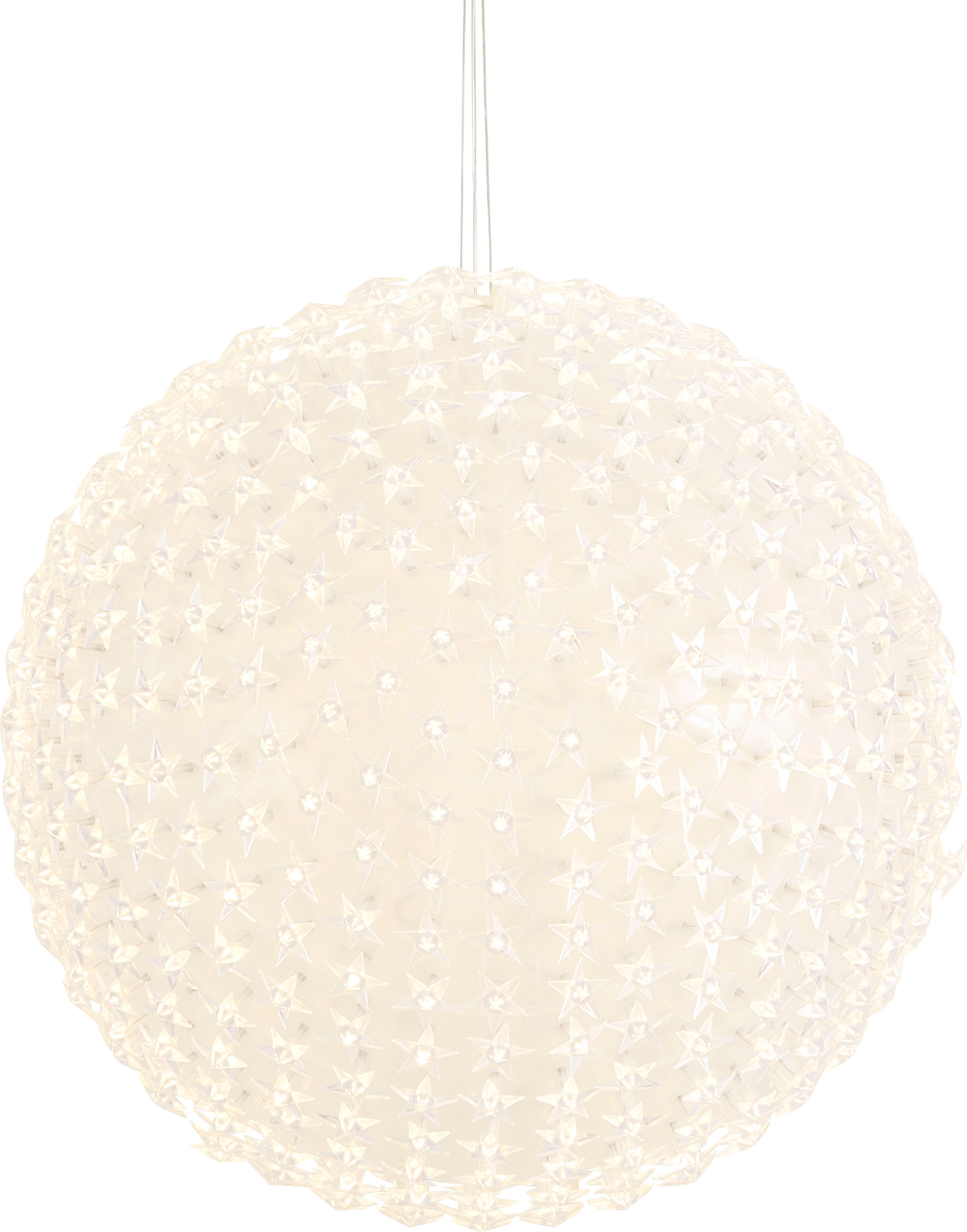 LED Dekolicht AM DESIGN, gold (goldfarben), Ø:45cm, Leuchten, LED Kugel mit Sternen, Weihnachtsdeko aussen