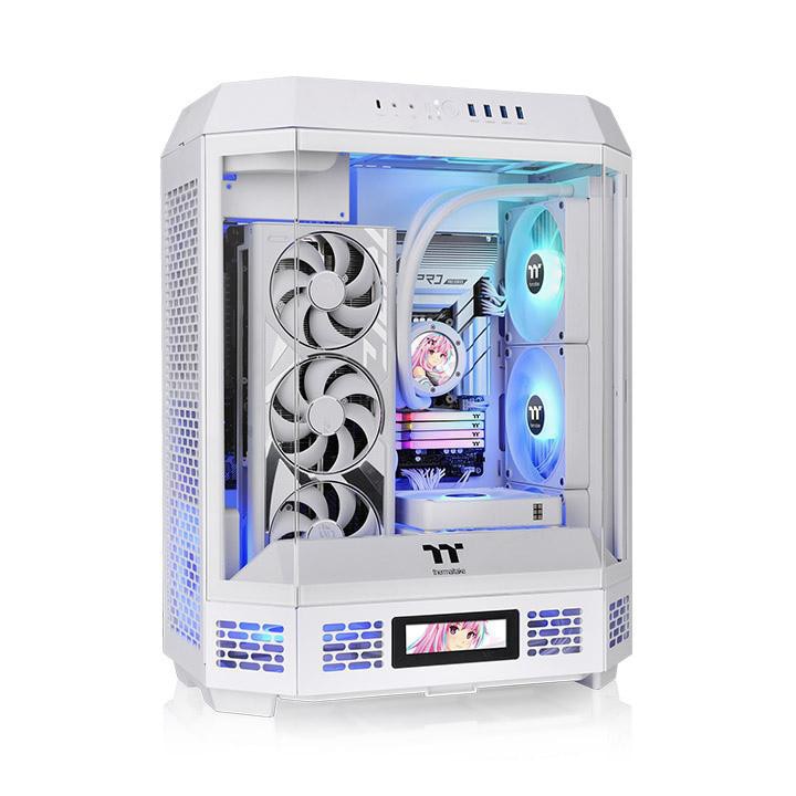Thermaltake The Tower 600 Gaming PC Gehäuse Midi-Tower Mocha Mousse Seitenfenster