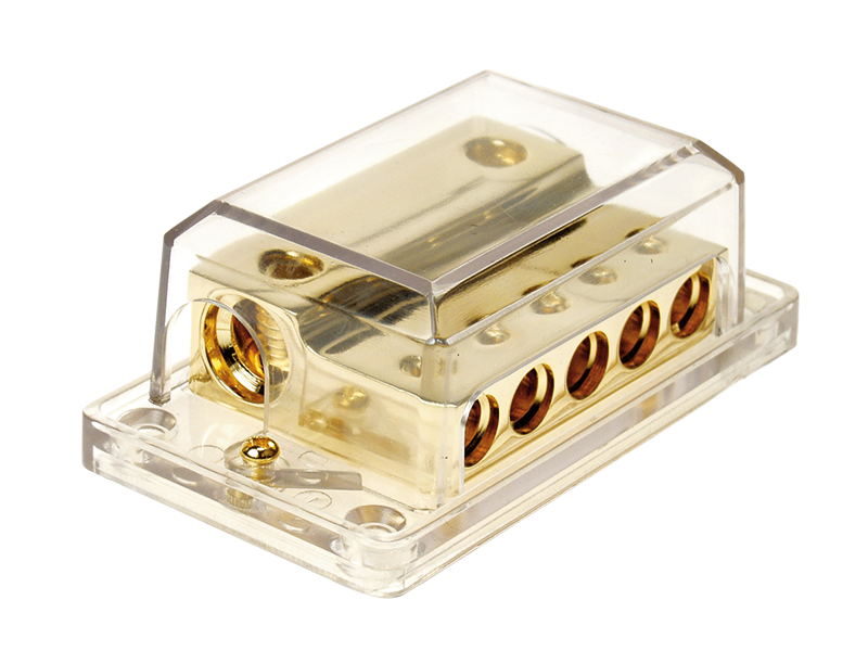 ACV Verteilerblock 2x35 auf 5 x 20 silber oder gold