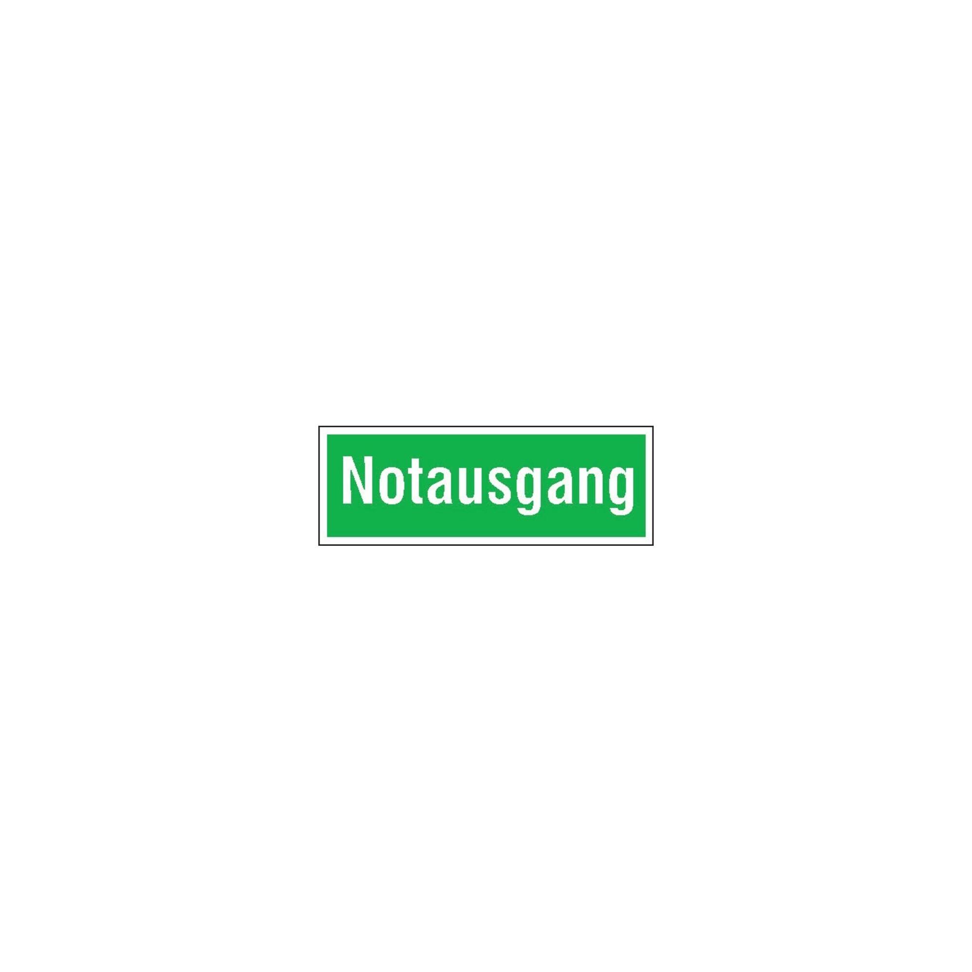 SafetyMarking Fluchtwegschild Folie B300xH105 mm Notausgang langnachleuchtend ; wolk (38.0099)