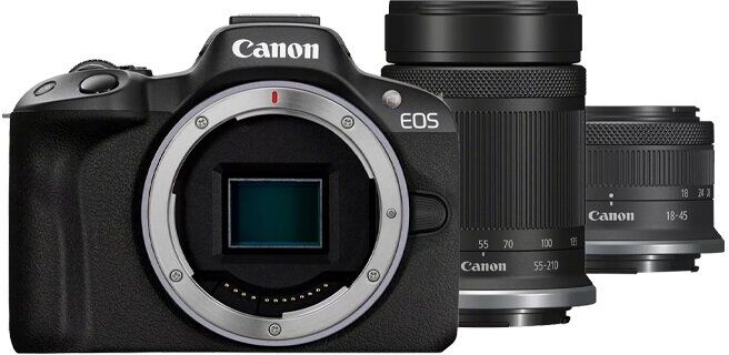 MÁQUINA FOTOGRÁFICA CANON EOSR50+18-45+55-210