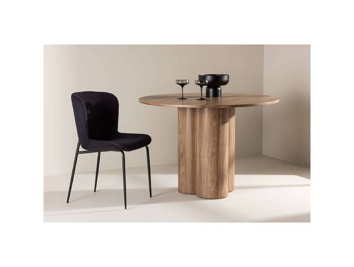 Runder Esstisch Tapiao Ø 110cm Braun/Eiche Sanremo Dekor