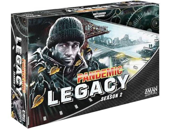 Z-Man Games , Pandemic Legacy Season 2 Black Edition , Board Game , Ages 13+ , For 2 to 4 Players , 60 Minutes Playing Time