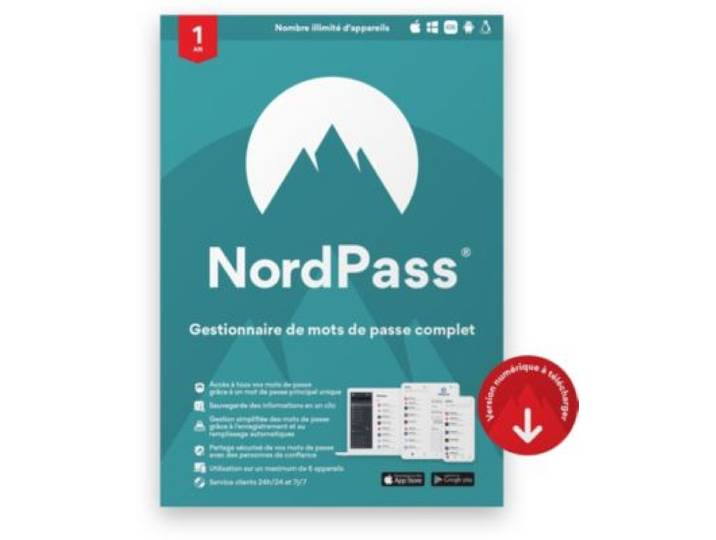 Nordvpn - Logiciel Antivirus Et Optimisation Nordpass Premium 1 An D'abonnement
