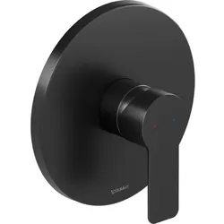 Duravit D-Code Einhebel-Duscharmatur DC4210010046 Unterputz Keramikmischsystem, Schwarz Matt, Ø170 mm