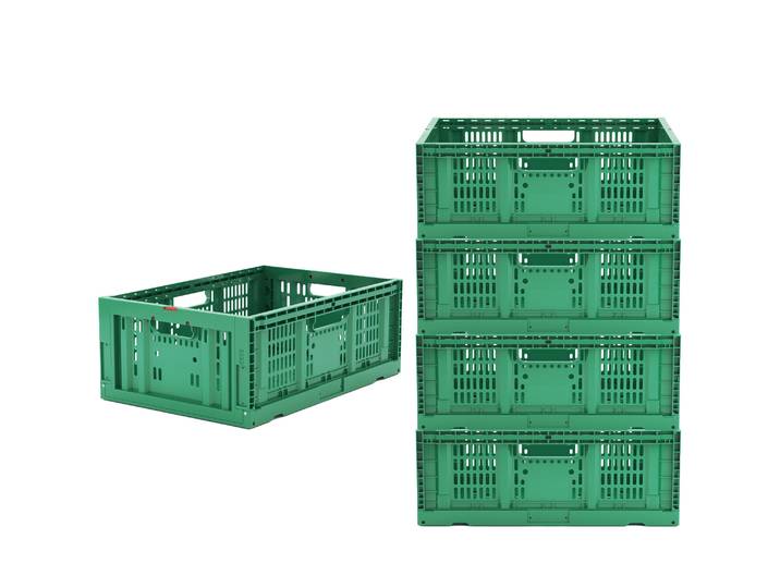 Klappbox 5er Set 42L grün