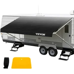VEVOR Wohnmobil-Markise Markisen-Ersatzstoff, Hochwertiges Wasserdichtes Vinyl, 524 x 240 cm Universeller Outdoor-Vordach-Wohnmobil-Ersatzstoff für Wohnmobil-, Anhänger- und Wohnmobil-Markisen