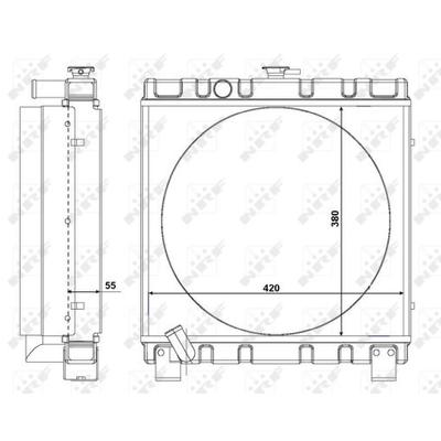 NRF Kühler, Motorkühlung EASY FIT 54105
