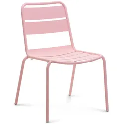 Stuhl Malaga Aluminium rosa 46x81x55 cm