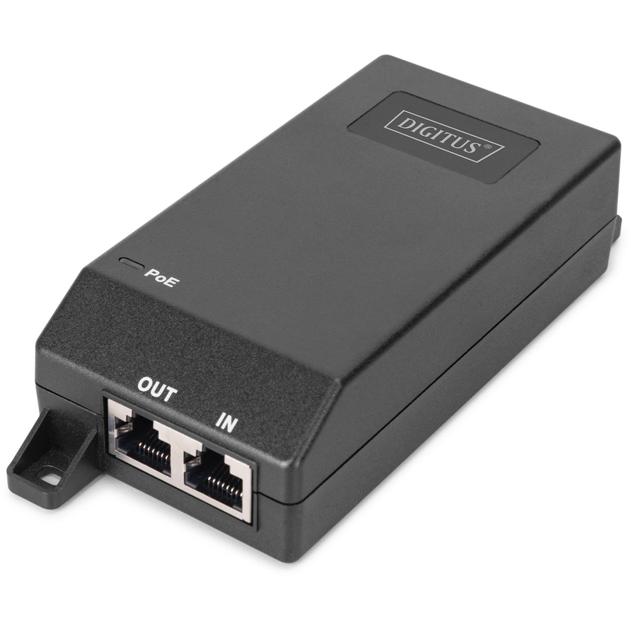 Digitus Gigabit Ethernet PoE Injektor 802.3at 30W schwarz