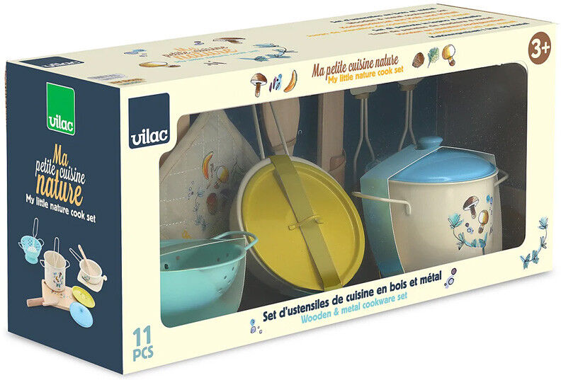 Jeu d'imitation Dinette en métal Ma cuisine nature - Vilac