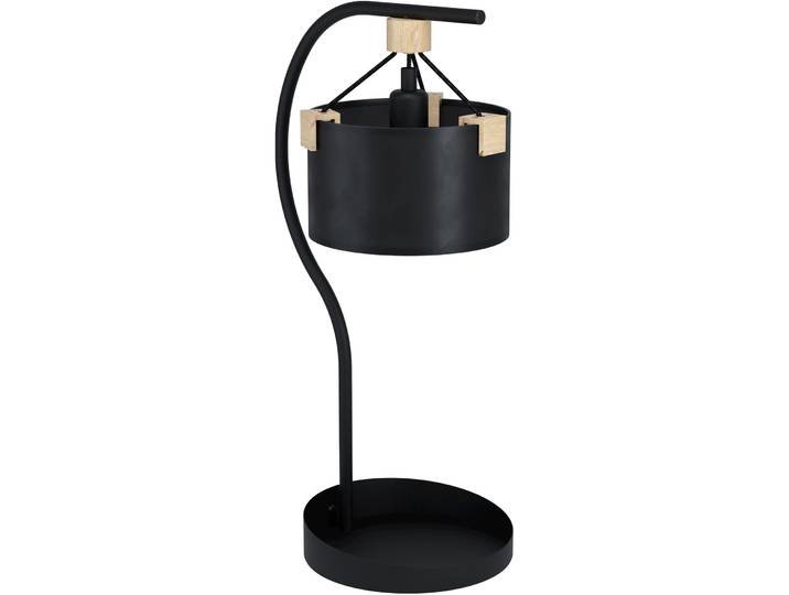 Eglo Tischlampe Potosi Schwarz Stahl H 65 cm