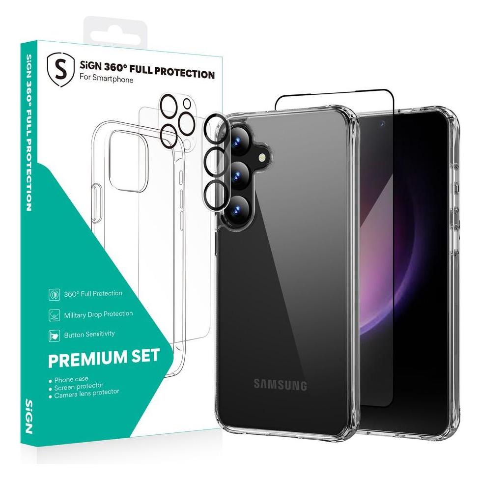 SIGN Full Coverage Screen Protector Samsung Galaxy S26 Plus with Mounting Frame (Samsung Galaxy S26) (SNTP-S26P)