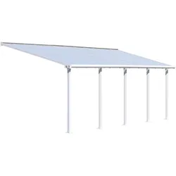 Palram - Canopia Aluminium Terrassenüberdachung Olympia | Weiß | 295x730x305 cm - Weiß