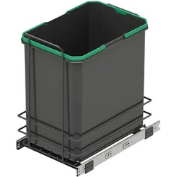 Emuca Cestino da Cucina Riciclabile, Abfalleimer, Grau