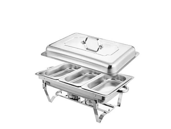 4er-Pack Chafing Dishes-Set for Buffet Gold Speisenwärmer Luxuriöser Speisenwärmer aus Edelstahl for Partys, Buffets und Restaurants