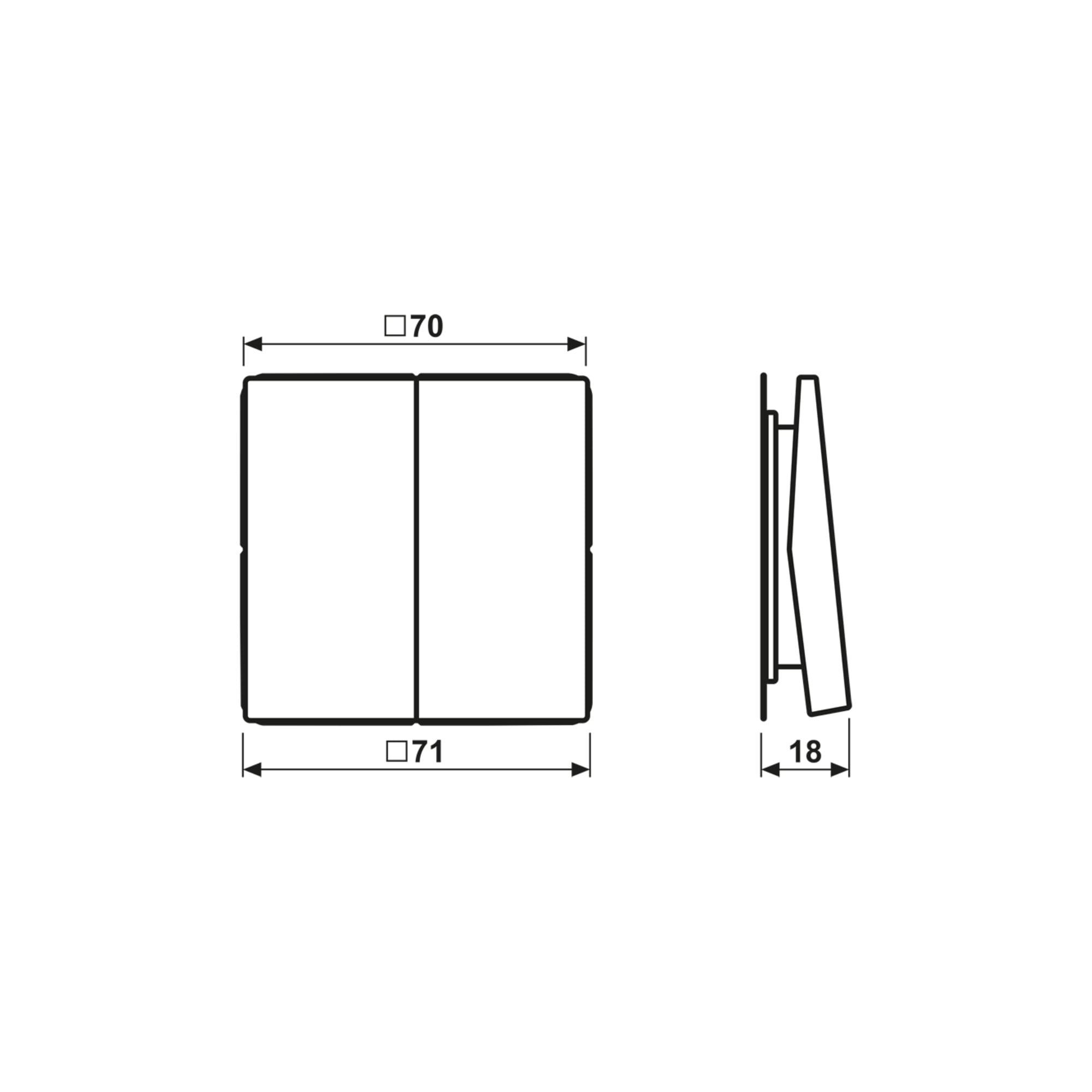 Jung Funk-Wandsender aws 4-kanalig ENO LS 995 WW (ENOLS995WW)