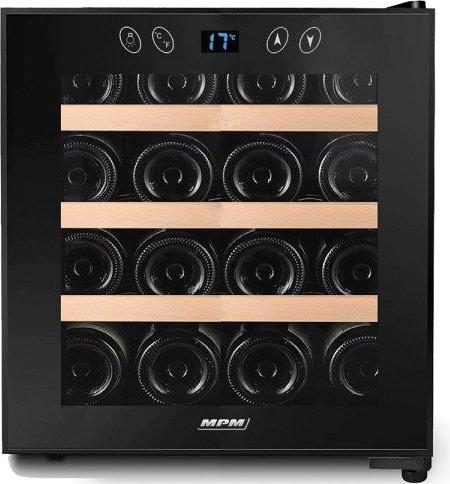 MPM MPM-48-CW-48 Thermoelectric beverage cooler Freestanding Black 16 bottle(s)