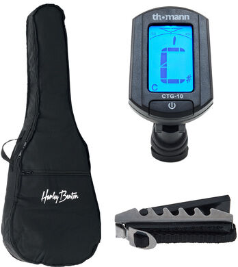 Harley Benton C-Guitar 4/4 Accessory Pack noir