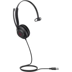Yealink UH 35 Serie (Kabelgebunden, USB-A, Microsoft Teams), Office Headset, Schwarz