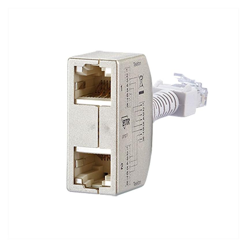 Metz Connect BTR Cable sharing Adpter Set pnp 1 ISDN ISDN silber (130548-01-E)