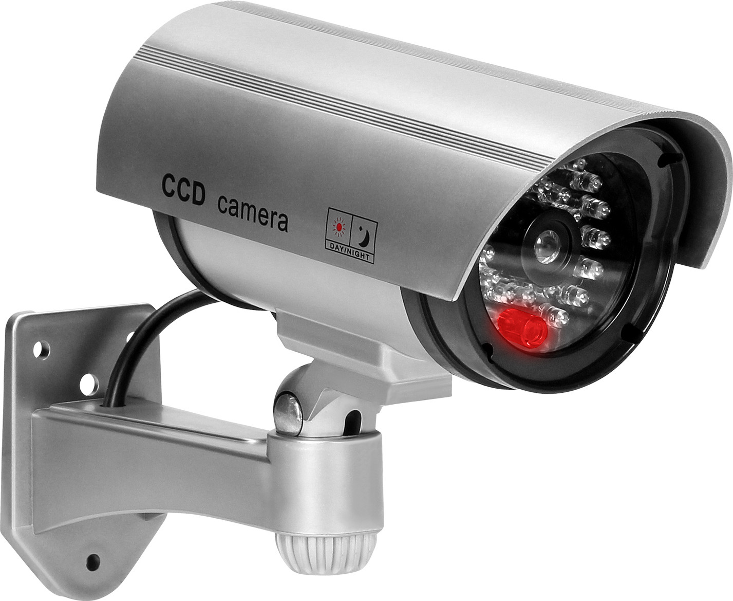 Nep bewakingscamera CCD LED zilver voor beveiligingstechniek