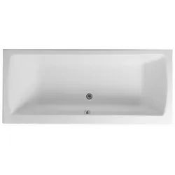 VitrA Integra Badewanne 52540001000 180 x 80 cm, weiß, Einbauversion, Ablauf mittig