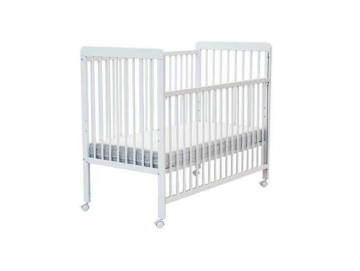 WEBABY - Lit bébé coulissant en bois ESSENTIEL Blanc 60 x 120 cm
