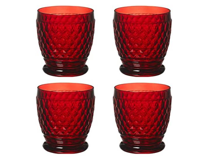 Villeroy & Boch 4er Set Boston Coloured red rot Wasser- und Cocktail-Becher