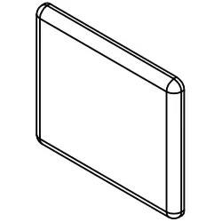 HSK Ersatzteile Winkelgegenplatte, Edelstahllook, E100317-90 E100317-90