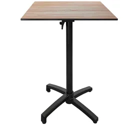 RestooTab - Klappbarer Outdoor Stehtisch Diabolo 60x60cm Dekor Eiche bastide