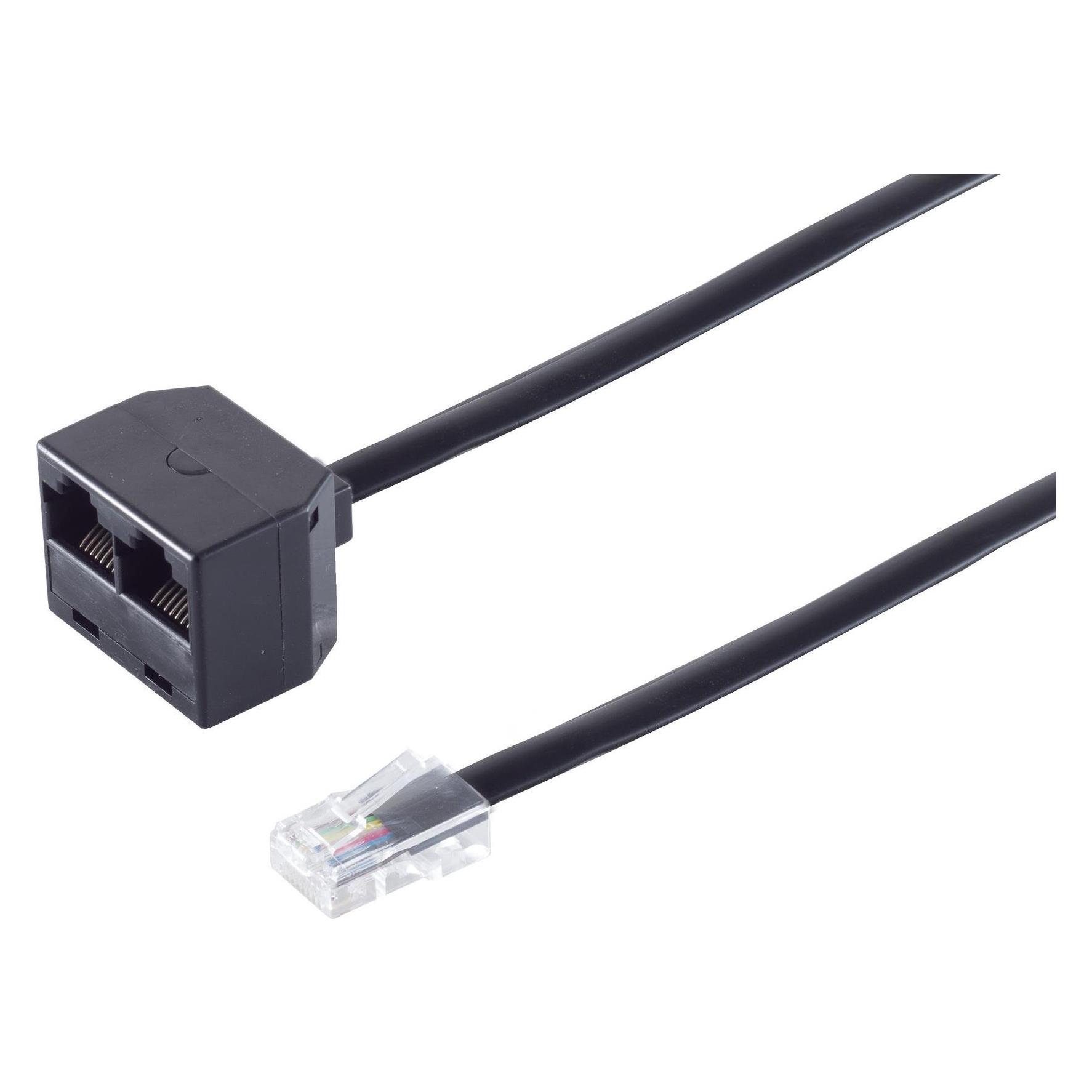 Shiverpeaks S/CONN maximum connectivity Adapter Modular Verbinder-Western-Stecker 8/8 auf 2 Western-Kupplung... (71233-8)