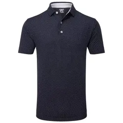 Footjoy Golf Dot Lisle Herren Polo navy/weiss