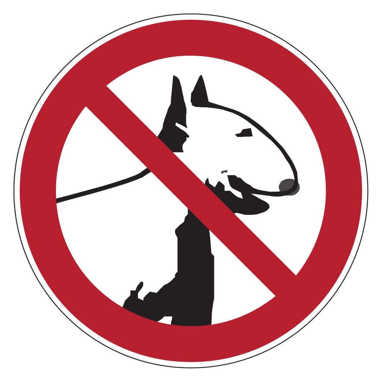 Brady PIC 653-DIA 200-B7541, Verbotsschilder - Kampfhunde verboten (223289)