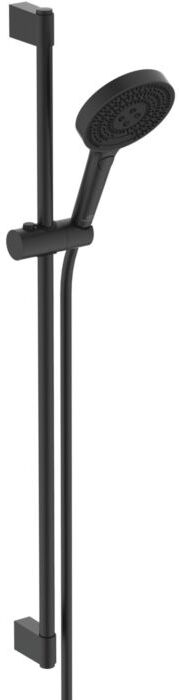 Ideal Standard Solos Brausekombination A7898XG Stange 903mm, Handbrause mit 3 Funktionen, silk black