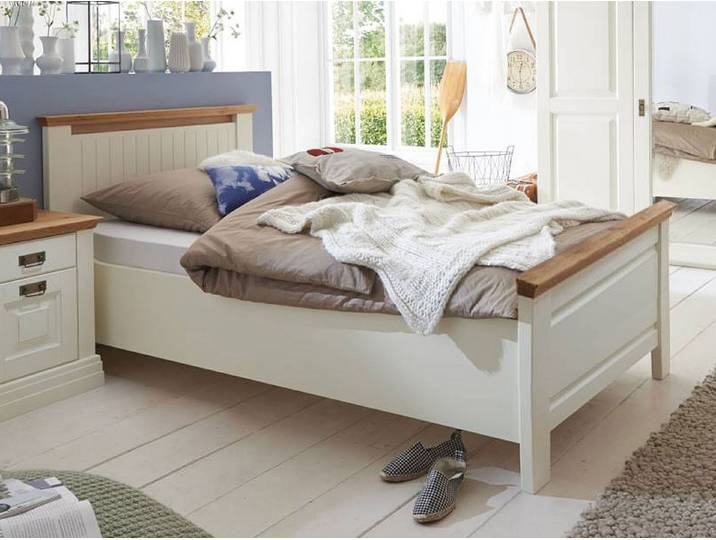 Casamia Massivholzbett Bett Doppelbett Dreams 100/140/160/180/200x200cm, Absetzung Wildeiche