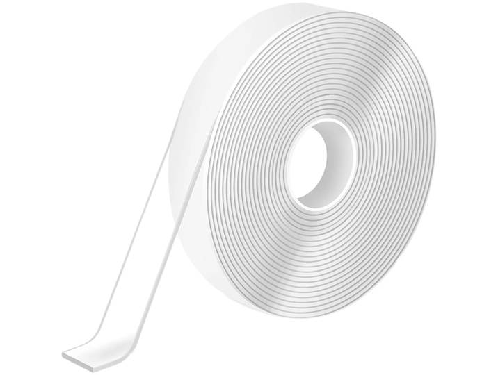Ruban adhésif nano gel, ruban adhésif double face 3 mètres haute résistance, lavable et réutilisable, sans résidus, ruban de montage adhésif puissant pour murs, photos, tapis, accessoires de voiture, décoration intérieure