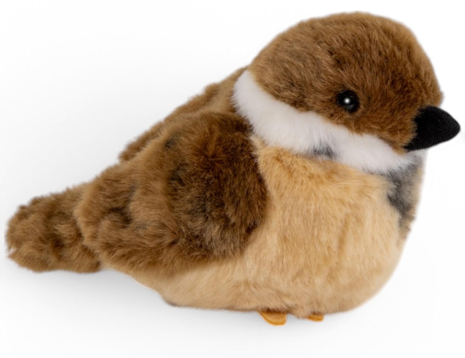 Carl Dick Sperling Pluche knuffel, zacht, 17 cm