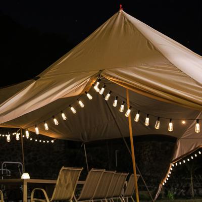 Perfect Picks Market Solar String Lights Outdoor Waterproof Vintage Edison Bulbs For Garden Patio Decor 7 Meters 20 Bulbs