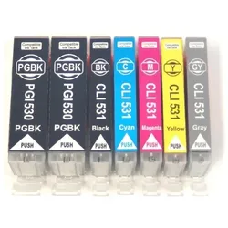 7x Tintenpatronen kompatibel f. Canon Pixma TS-8751 ersetzt Canon PGI-530 und CLI-531 Tintenpatronen