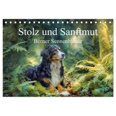 Stolz und Sanftmut - Berner Sennenhunde (Tischkalender 2027 DIN A5 quer), CALVENDO Monatskalender