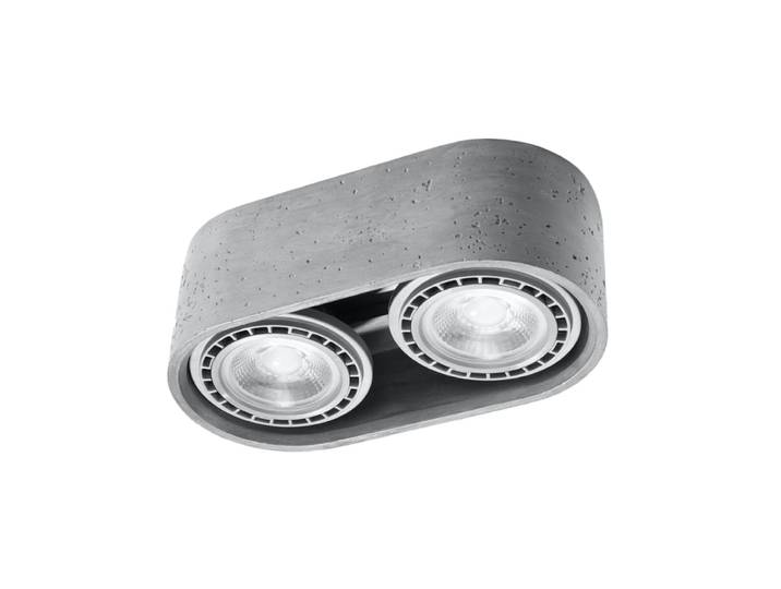 Plafonnier Béton Gris GU10/ES111 2 Basic