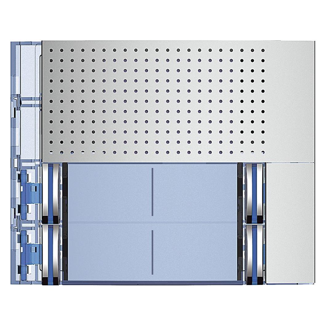 Bticino Frontblende Basis Lautsprecher 4Rt-D Allmetall (351081)