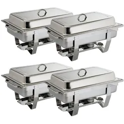 Gastronoble Olympia Milan Chafing-Dish | 8 Speisenbehälter | Edelstahl
