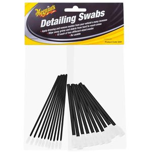 Meguiars Reinigungsstäbchen Detailing Swabs, mit Schaumstoffspitze, 20 Stück