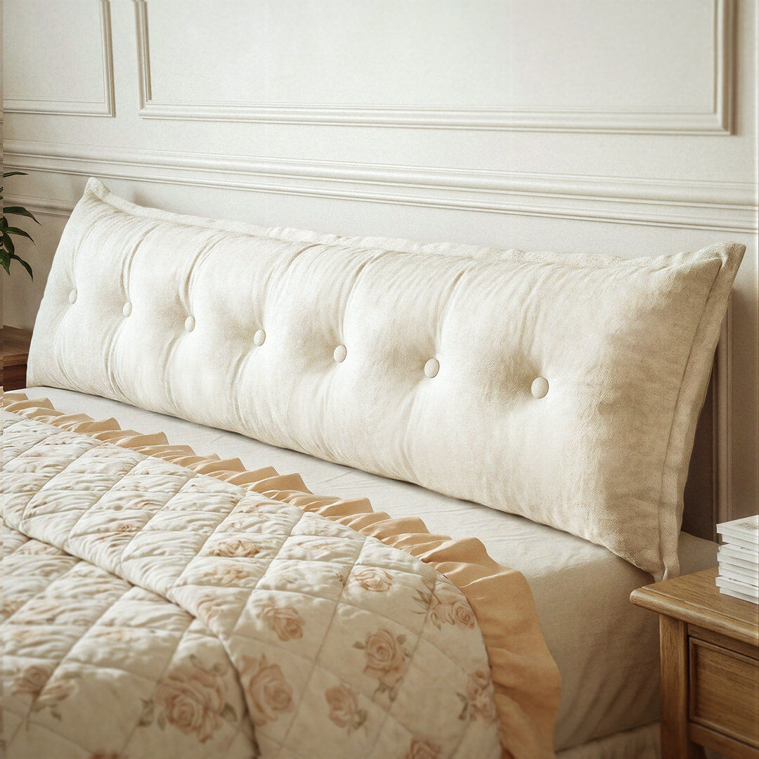 WOWMAX Backrest Pillow White 50cm x 200cm