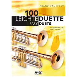HAGE Musikverlag 100 Leichte Duette für 2 Trompeten - Notenbuch